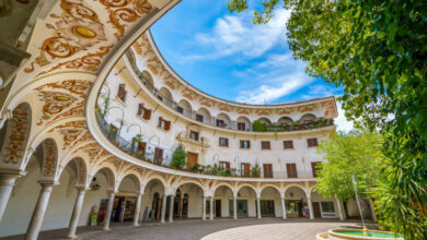 the only circled square of plaza del cabildo