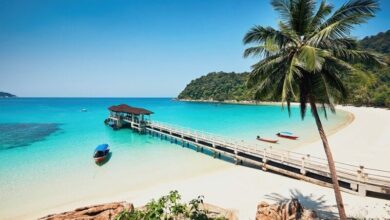 The beach at the Perhentian Island Resort