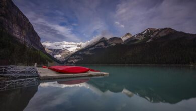 Canoe Lake Louise and Banff National Park, Alberta