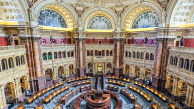 Beautiful reading room Library of Congress