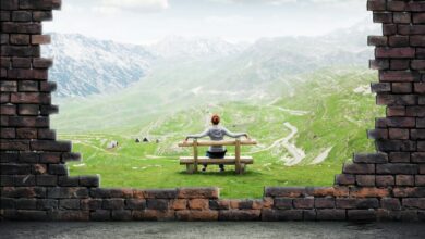 hole in a brick wall